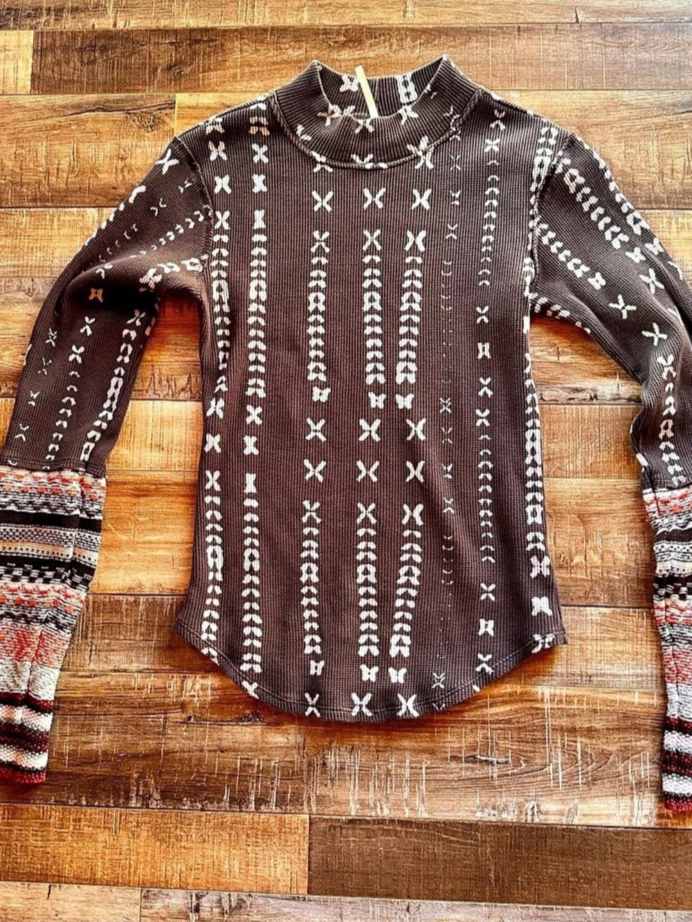 Free People We The Free Bold Bowery Cuff Top Brown